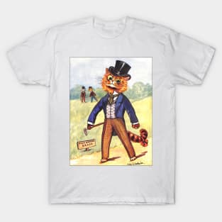 Funny Fashion Cat by Louis Wain T-Shirt